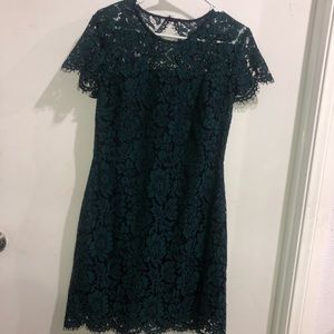 Green lace dress